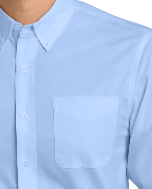 Closeup of a S608 Port Authority Long Sleeve Easy Care Shirt